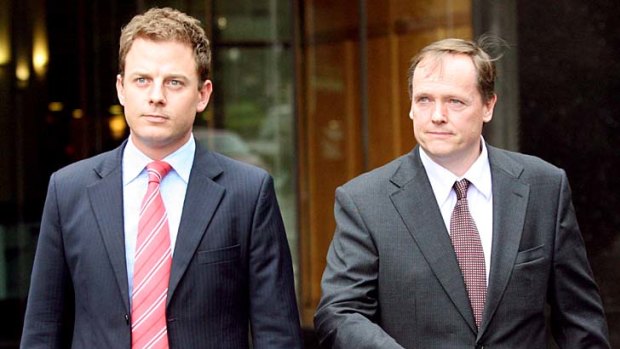Escaped conviction ... Ben Fordham, left, and Andrew Byrne.