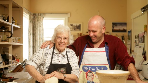 Richard with his late mother, Helen, in 2005.