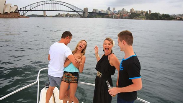 Well prepared &#8230; for the Heley-Wrights, Stuart, Mariah, Sharon and Sam, New Year's Eve on the harbour is a family tradition.
