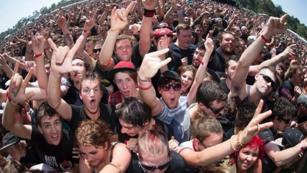 Music fans at this year's Soundwave Festival in Melbourne. 