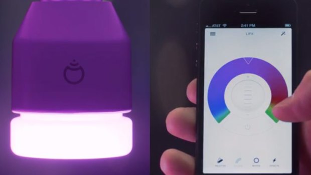 LIFX wi-fi enabled LED bulbs.