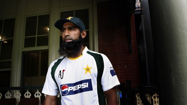 Class act ... Pakistan captain Mohammad Yousuf, pictured at the SCG yesterday, came from a poor background to lead his country and become one of the world’s best batsmen.
