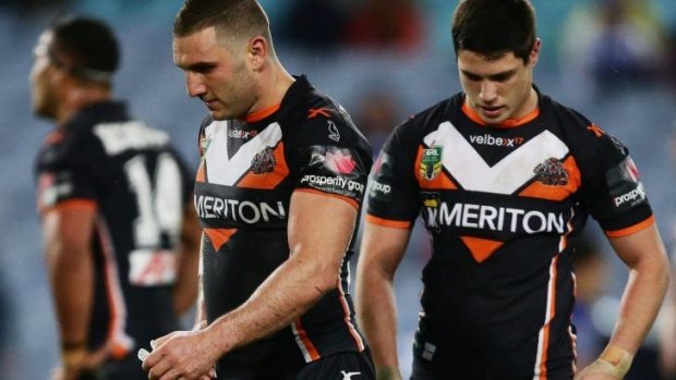 Crestfallen: Robbie Farah and the Wests TIgers.