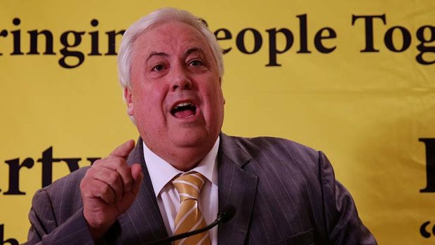 'Lives are a lot more important than the extraction of coal-seam gas' ... Clive Palmer.