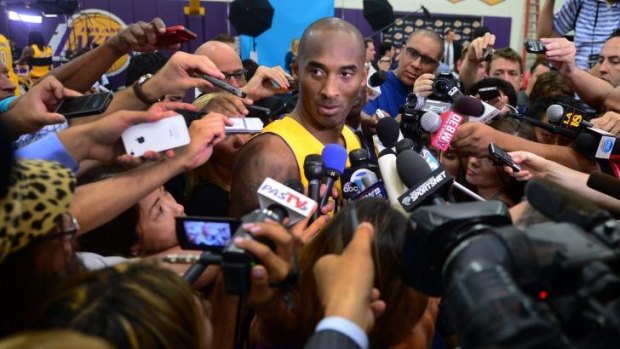 Centre of attention: Lakers veteran Kobe Bryant.