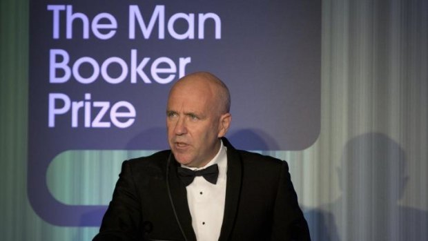 "Novels are life, or they are nothing": Australian author Richard Flanagan speaks after being awarded the the Man Booker Prize at the Guildhall in London.