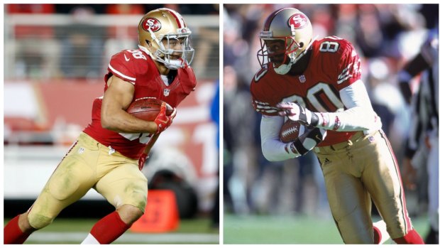 Jarryd Hayne and Jerry Rice.