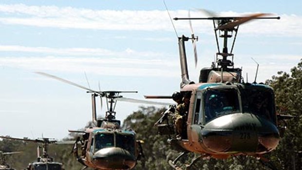 After 45 years, the Iroquois helecopter has earned an honourable discharge from the Australian military.