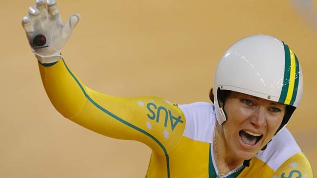 Back on track: Anna Meares will ride with the sprint team at the world track titles in Colombia.