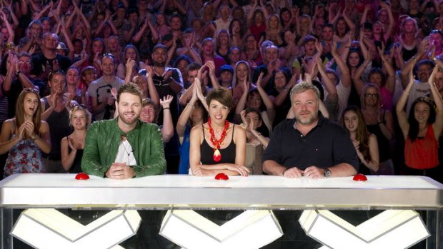 Six degrees of separation? <i>Australia's Got Talent</i> judges Brian McFadden, Dannii Minogue and Kyle Sandilands, dominated ratings last year.