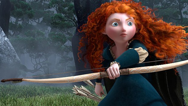 The Scottish princess Merida, Pixar's first female lead in 16 years of feature films.