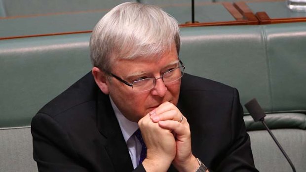 Kevin Rudd: Pondering a fresh leadership challenge?