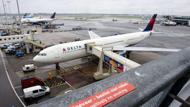 A nine-year-old boy boarded a Delta Air Lines flight to Las Vegas without a boarding pass.