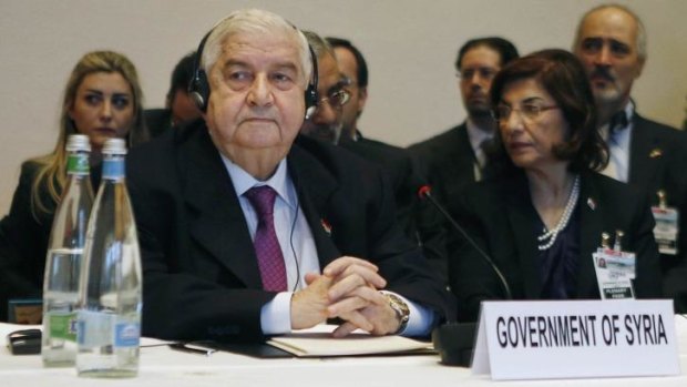 Angry exchange ... Foreign Minister Walid al-Moallem was upset after being cut off by the UN's Ban Ki-moon. 