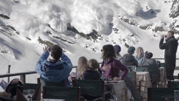 A holidaying Swiss couple are torn asunder when an avalance upsets everything they thought they knew about each other in <i>Force Majeure</i>.