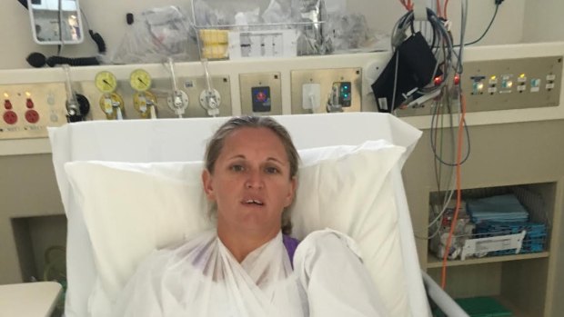  Melinda Fisher was rushed to Sandringham Hospital after the incident. 
