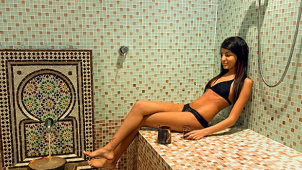 Here's the rub ... treatment rooms at Lella Hammam are lined entirely in tiles.