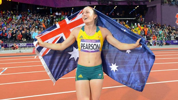 Rose to the occasion ... Sally Pearson.