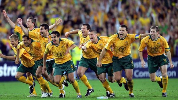 Moment in time: the Socceroos jubilation at qualifying for the 2006 World Cup is a genuine watershed moment.