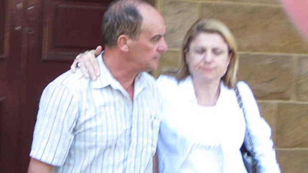 Eva Grace Scolaro's parents leaving court today.