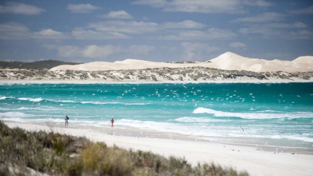 Sea world: The beach at Coffin Bay National Park.