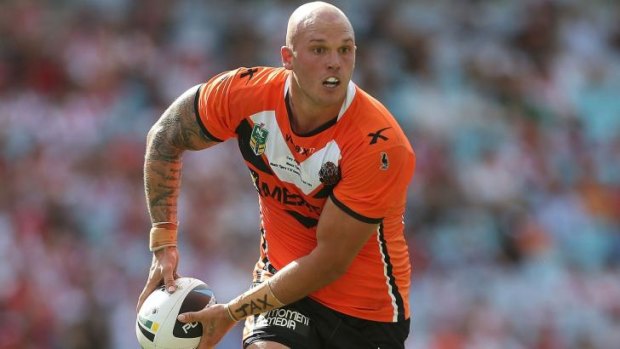 Empathy: Wests Tigers forward Cory Paterson has battled the black dog of depression.
