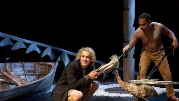 Company: Otis Pavlovic and Anthony Mayor in the Sydney Theatre Company/Barking Gecko Theatre production of <i>Storm Boy</i>.