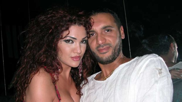 Hannibal Gaddafi with his Lebanese wife Aline Skaff.