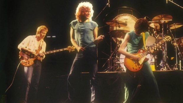 Ramble on: Led Zeppelin on stage in the Netherlands, in 1980. 