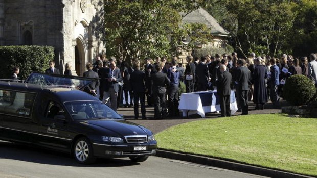 Hundreds have turned up  for the funeral of Thomas Kelly.