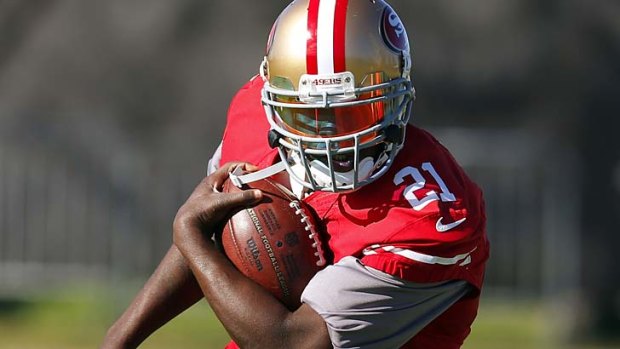 San Francisco 49ers running back Frank Gore trains for the big event.