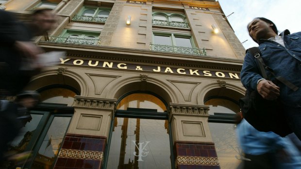 Young and Jacksons was home to some Woolworths' top brass drinks last week.