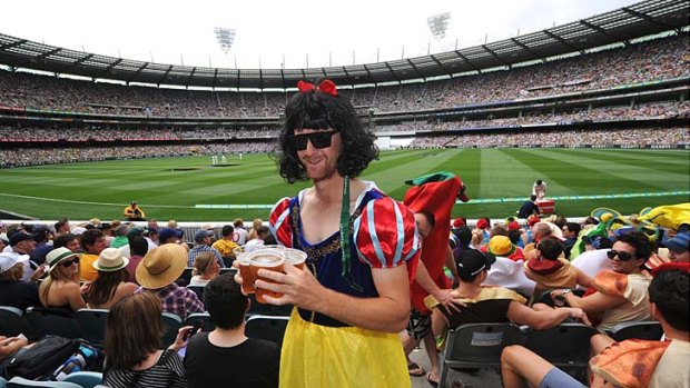 Snow White gets the beers in for a big day.