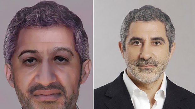 The US Government's digitally enhanced image showing what Osama bin-Laden could look like today (left) and, right, Spanish politician Gaspar Llamazares.