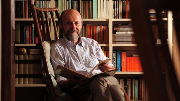 At home: Author, publisher and artist, Julian Davies on his rural property near Braidwood, NSW.