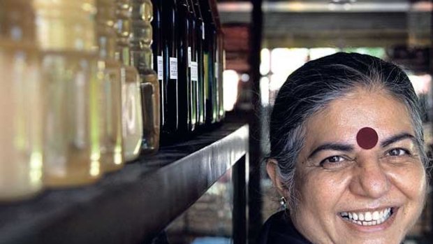 Vandana Shiva, who will receive a peace prize in Australia next week.