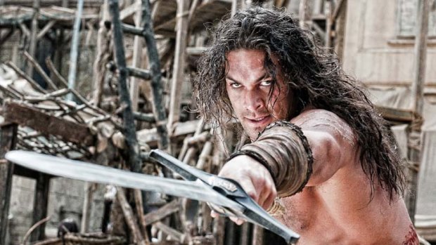 Hero reborn &#8230; Jason Momoa takes up Arnold Schwarzenegger's sword for a new incarnation of the barbarian cult figure.