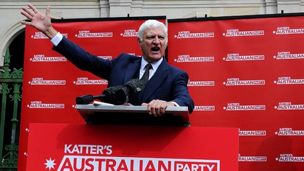 Bob Katter's new party has failed to attract big support so far.