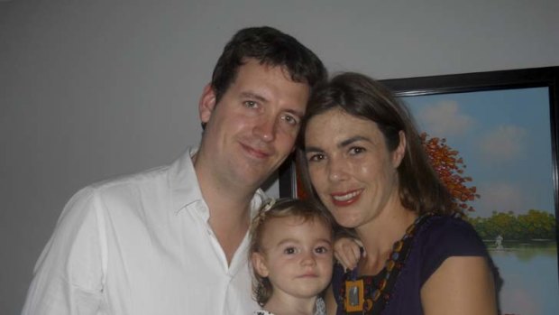 No intention to "undermine the national security of Libya" ... Melinda Taylor, pictured with here with husband, Geoffery Roberts, and daughter Yasmina.