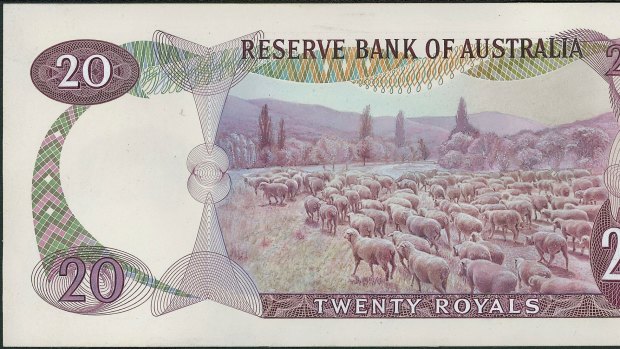 Sheep, and lots of 'em, were pencilled in as the stars of the 20 royal note.