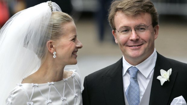 Dutch Prince Johan Friso and Mabel Wisse Smit on their wedding day in 2004.