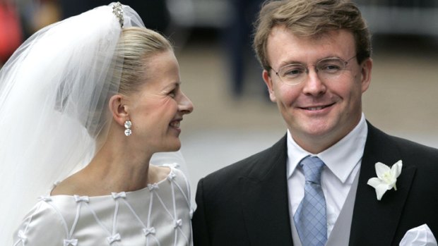 Dutch Prince Johan Friso and his bride Mabel Wisse Smit on their wedding day in 2004.