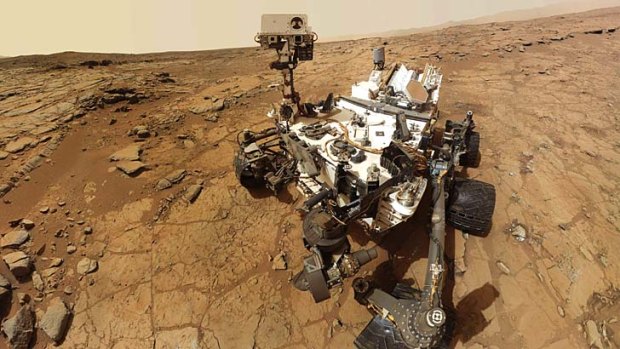 NASA's Curiosity rover is currently exploring the red planet.