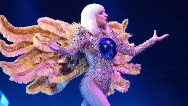 Lady Gaga's outfits were as ridiculous as you would hope for. 