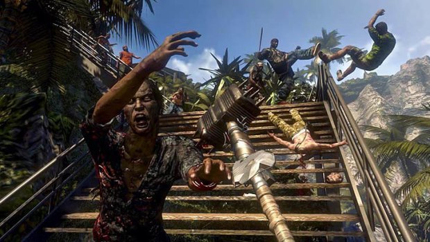 An image from gameplay in <i>Dead Island</i>.