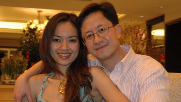 Matthew Ng with wife Niki Chow in a file picture.