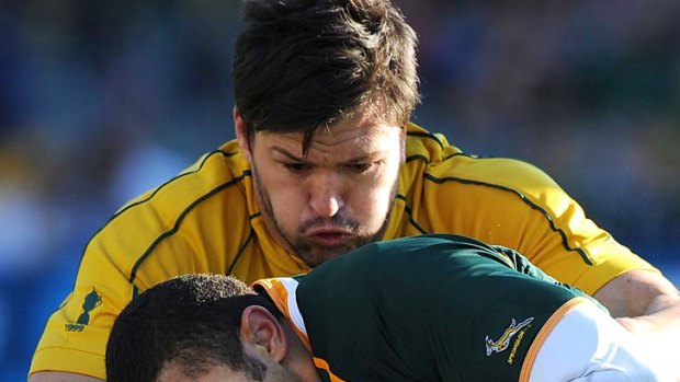 The memory of Marseille ... Adam Ashley-Cooper attacked the breakdown like a man possessed.