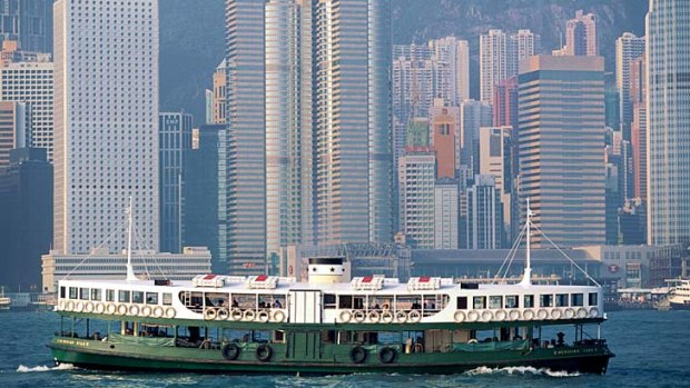 Less than a dollar each way ... the Star Ferry in Hong Kong.