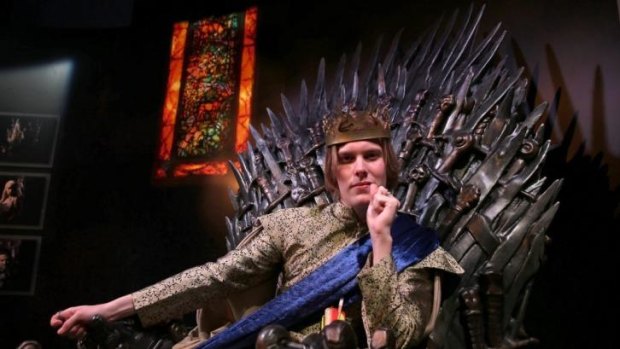Jack Beu, 21, from Brisbane, at the MCA in Sydney for the <i>Game of Thrones</i> exhibition.
