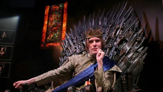 Jack Beu, 21, from Brisbane, at the MCA in Sydney for the <i>Game of Thrones</i> exhibition.